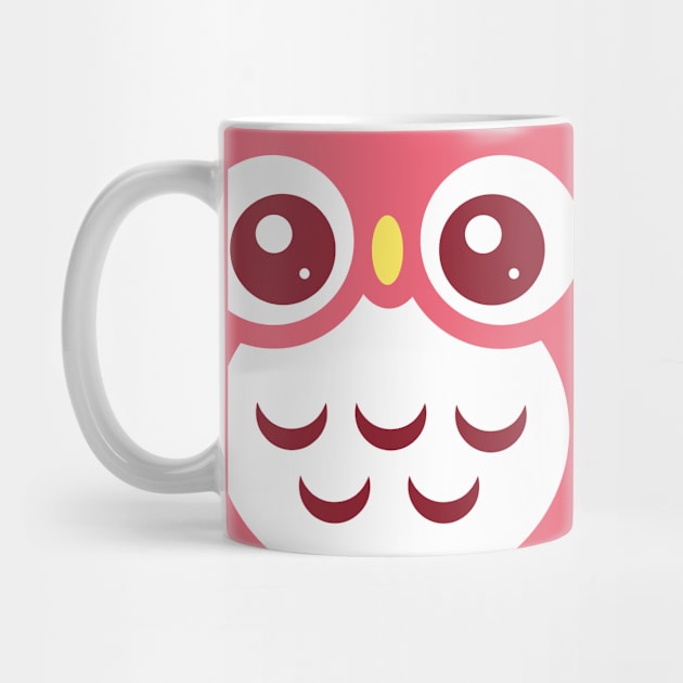 Pink Cute baby Owl by ClaudiaRinaldi